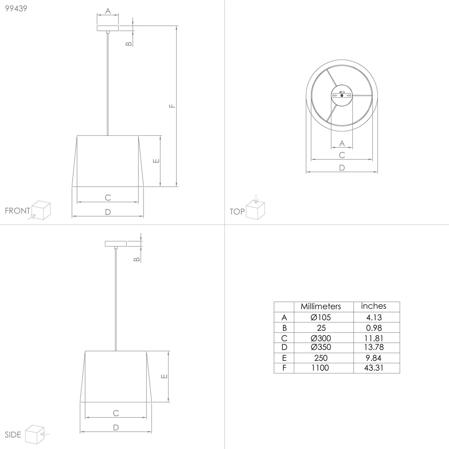 EG/99439 | EGLO SEGEZIA PENDANT LIGHT