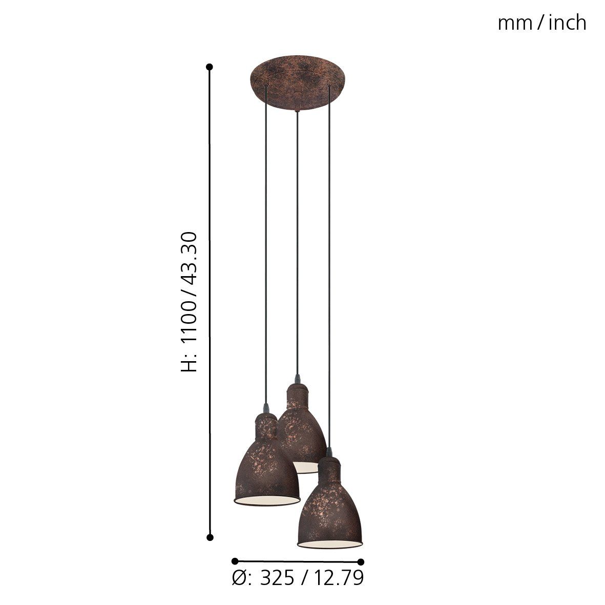 EG/49493 | EGLO PRIDDY 1 PENDANT LIGHT