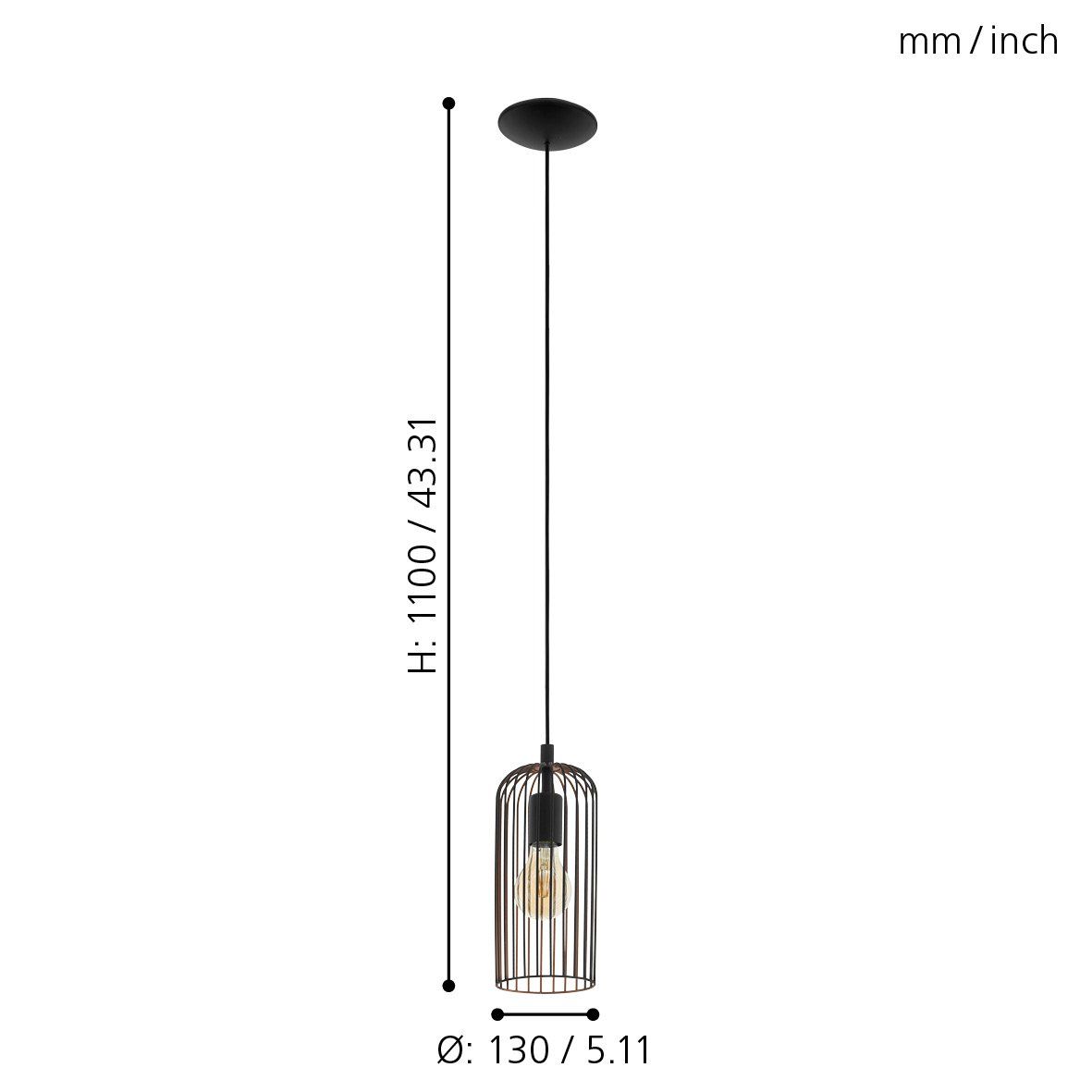 EG/49644 | EGLO ROCCAMENA PENDANT LIGHT