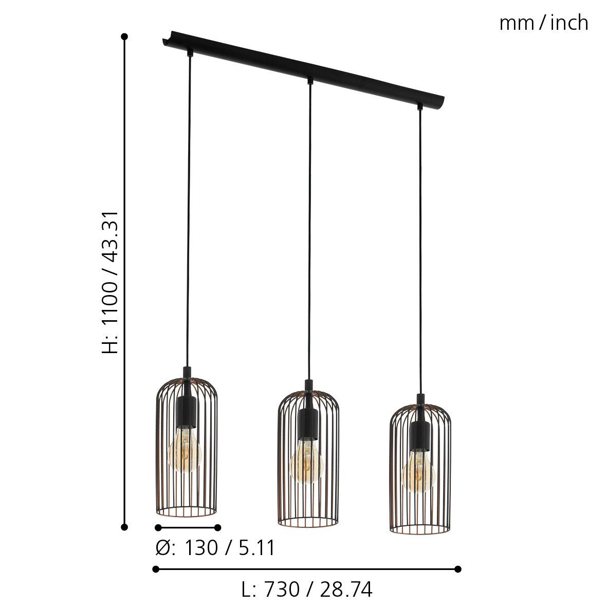 EG/49645 | EGLO ROCCAMENA PENDANT LIGHT