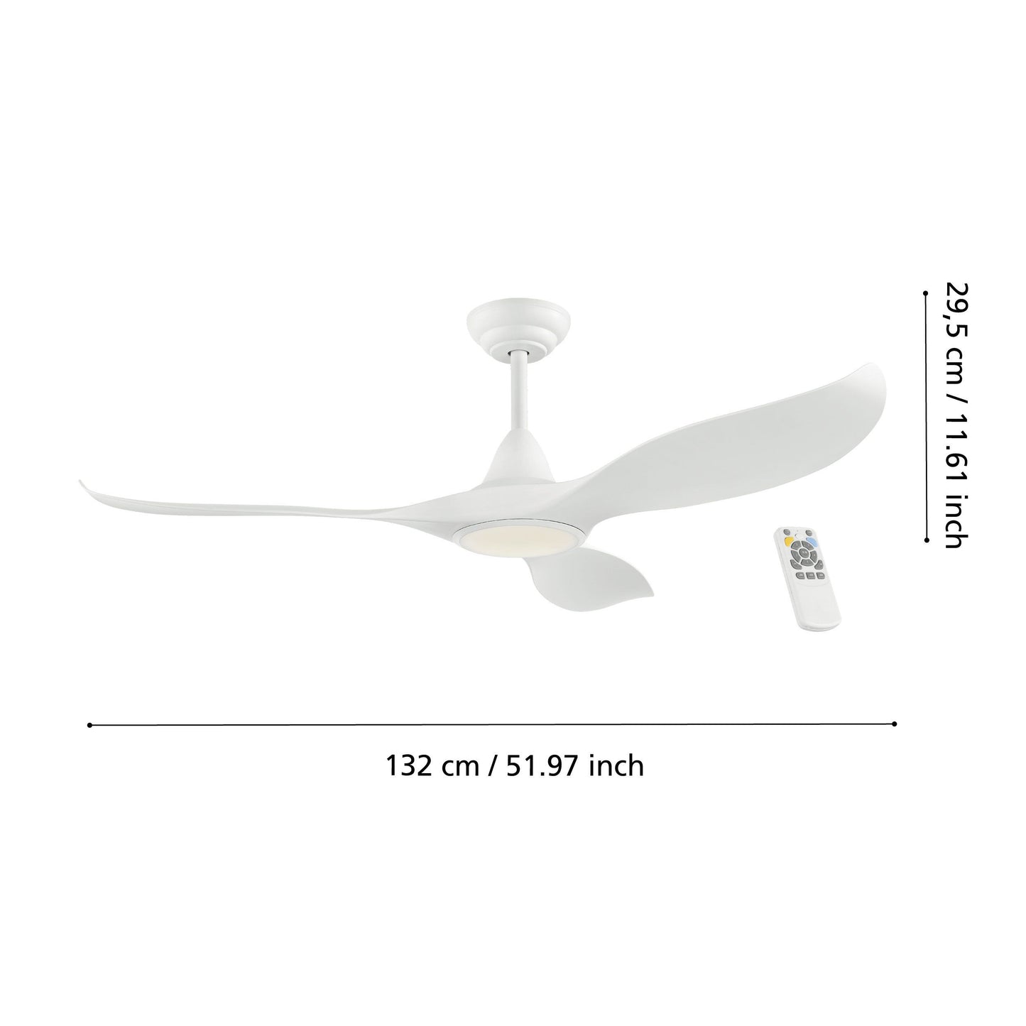 EG/35006 | EGLO CIRALI LED CEILING FAN WITH REMOTE