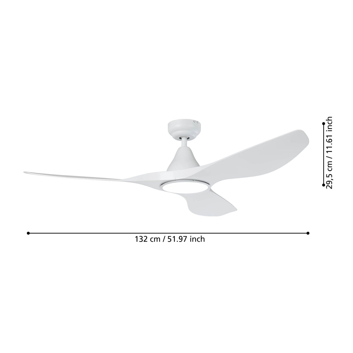EG/35112 | EGLO PORTSEA LED CEILING FAN WITH LIGHT - REMOTE CONTROL