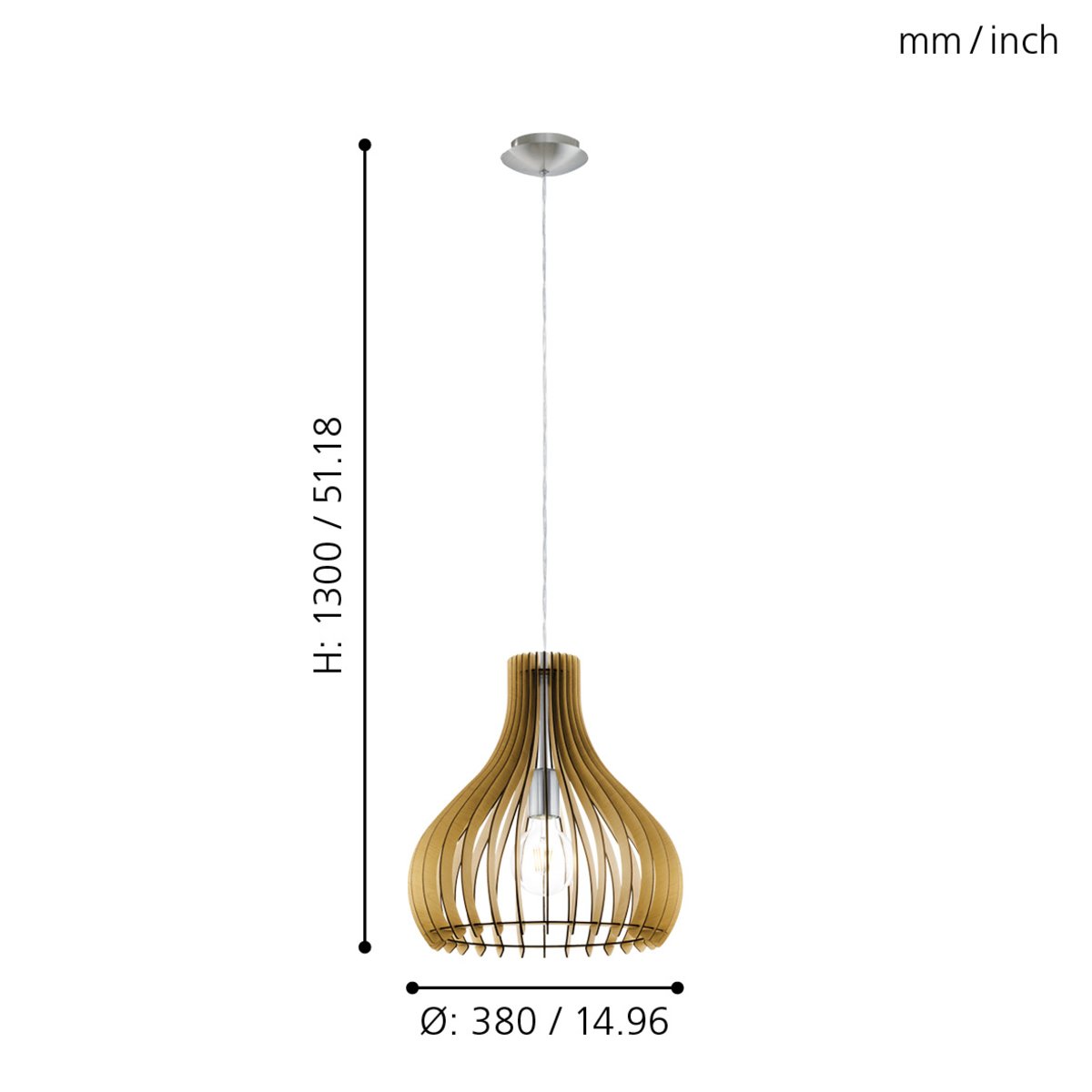 EG/96215 | EGLO TINDORI PENDANT LIGHT