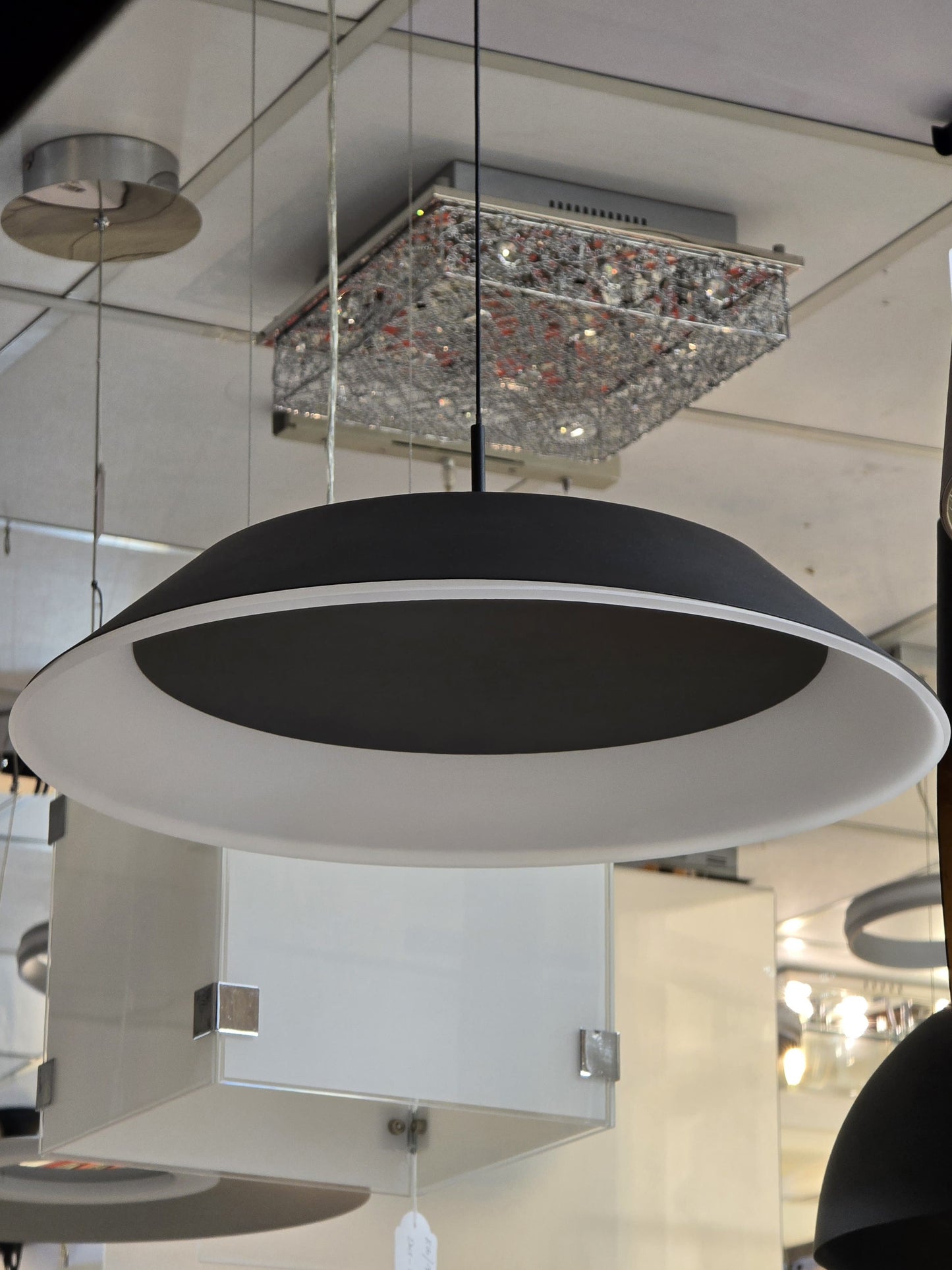 DO/114155 | DECOLAMP MODERN DECORATIVE PENDANT LIGHT LED 50W - BLACK