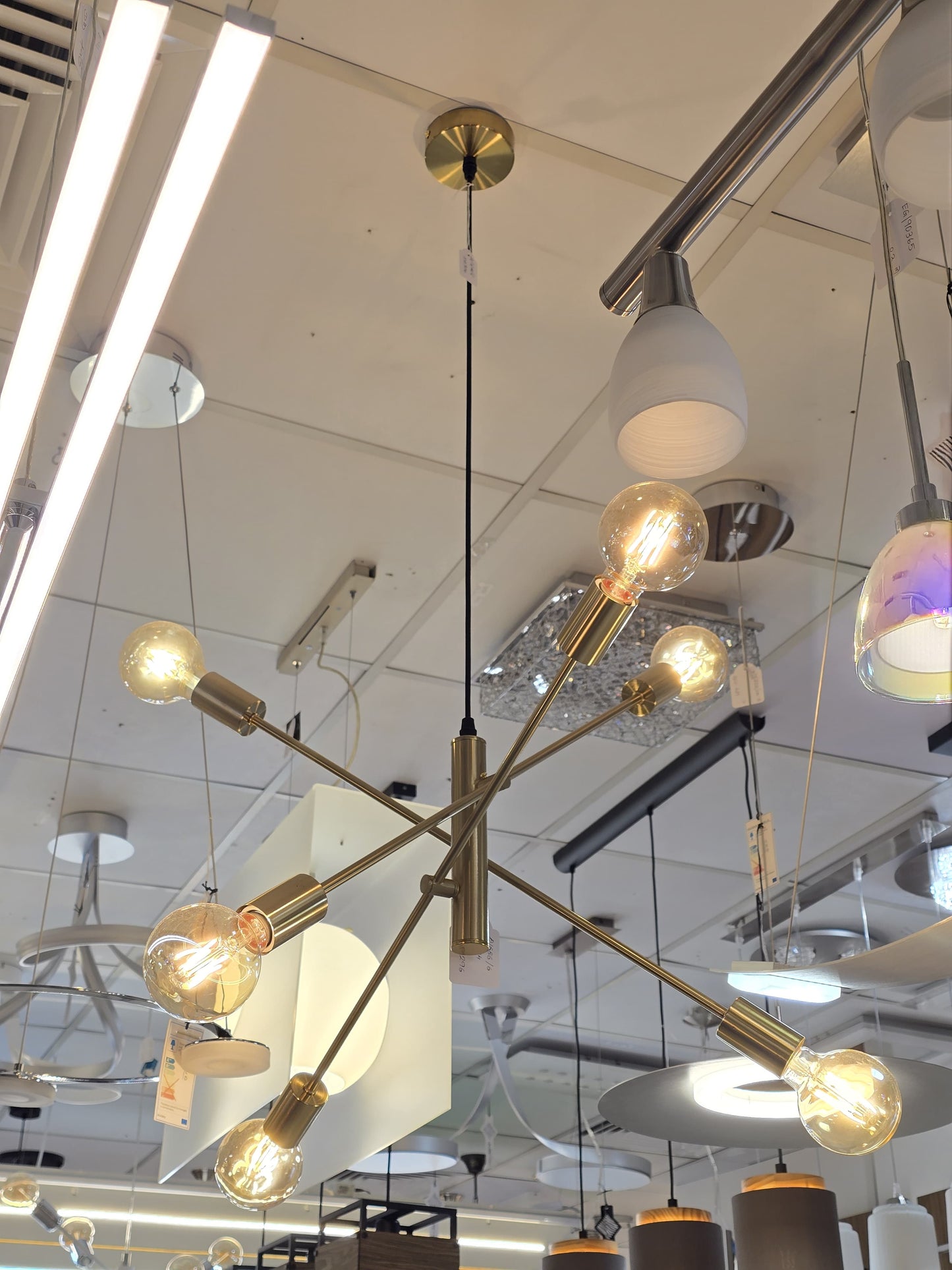 LX/114304 | LUMAX PENDANT LIGHT E27 - GOLD BRASS