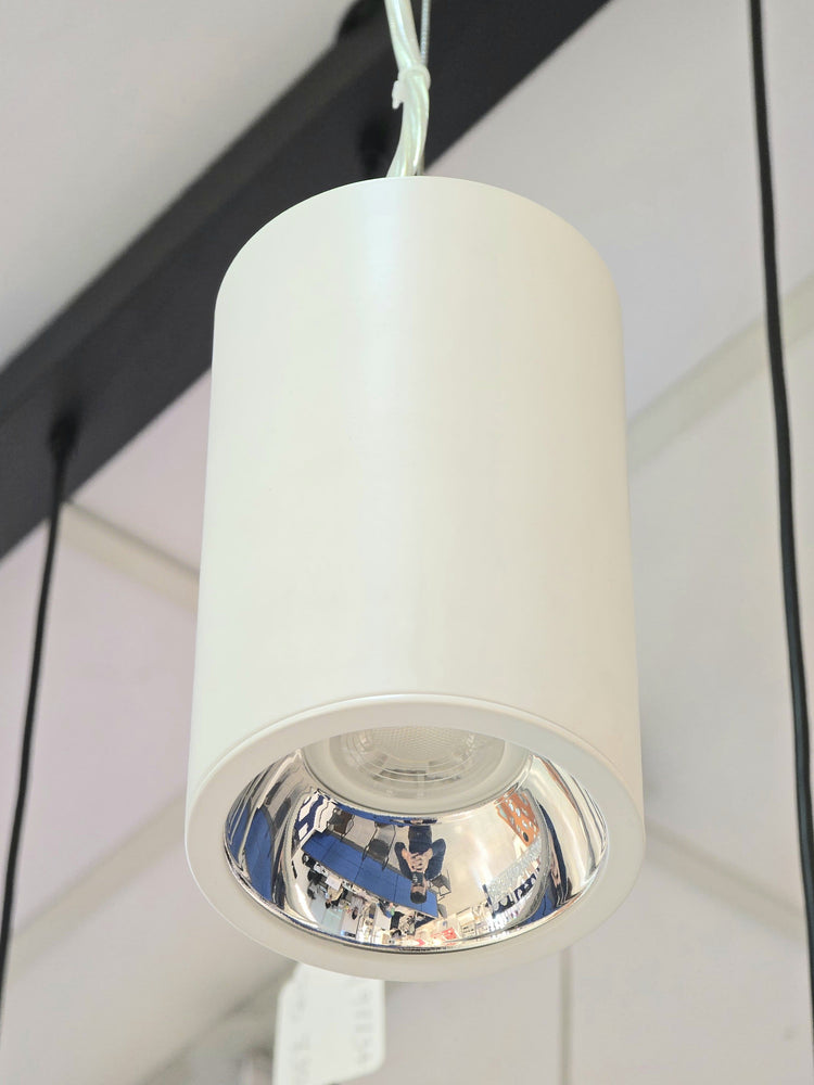 LX/111218 | LUMAX PENDANT LIGHT GU10 - MATT WHITE + SILVER