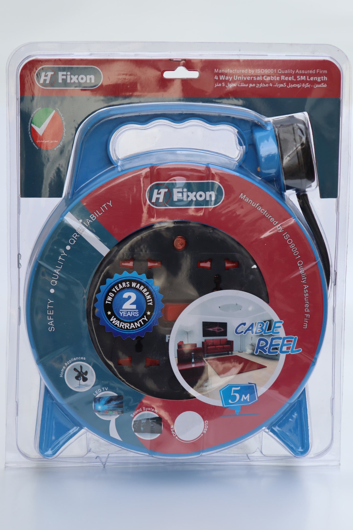 F/2504 - 5M | FIXON CABLE REEL 4WAY 5M