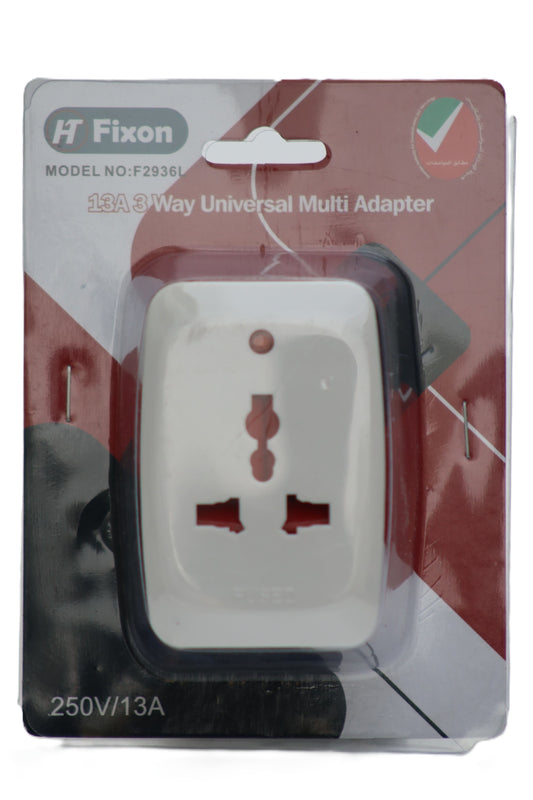 F/2936L | FIXON 13AMP 3WAY MULTY UNIVERSAL ADAPTOR