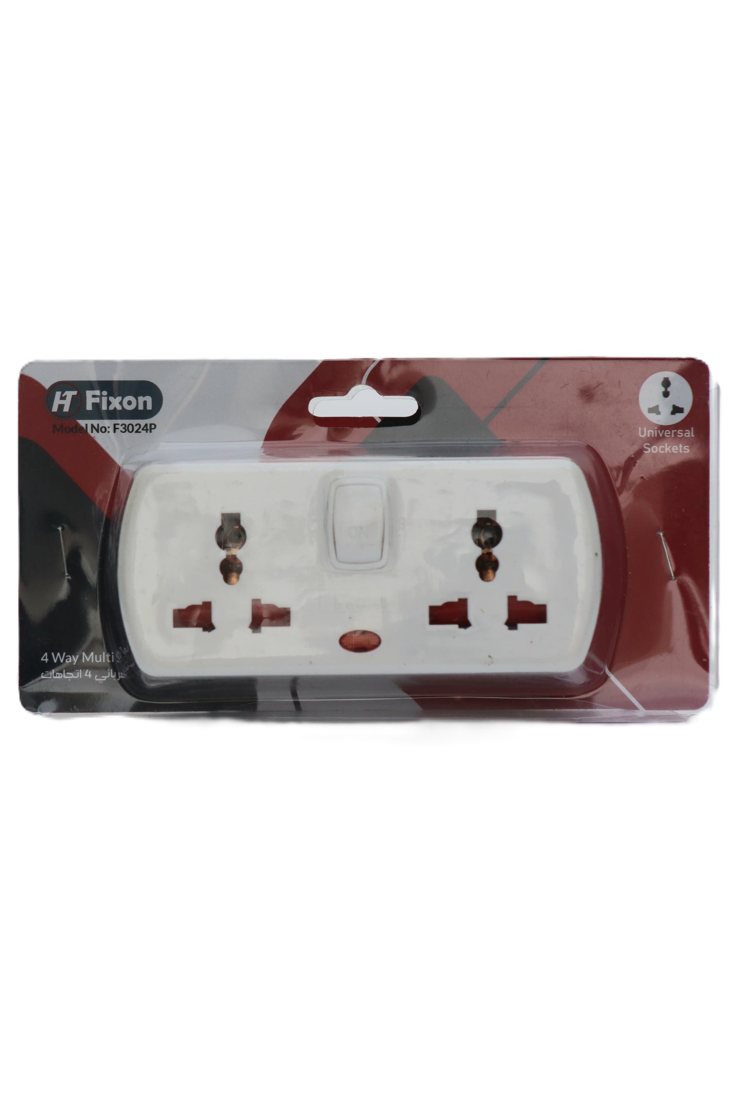 F/3024P | FIXON MULTISOCKET 2/3PIN 4WAY