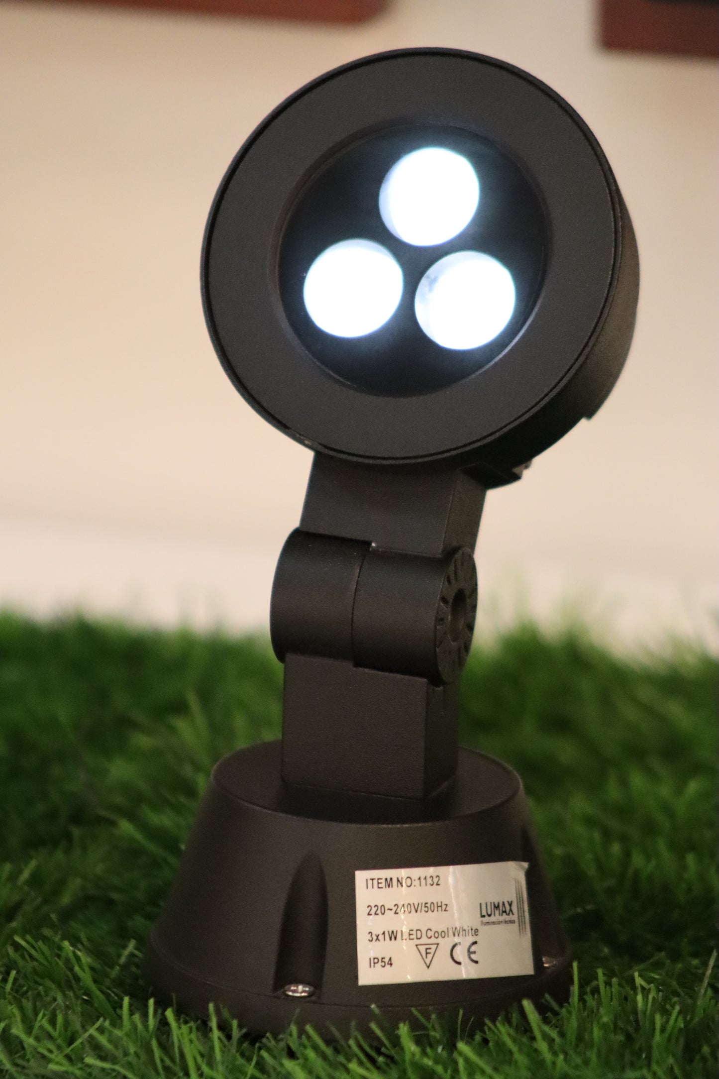 LX/108161 | LUMAX SPIKE LIGHT 3*1W LED 6K - MATT BLACK