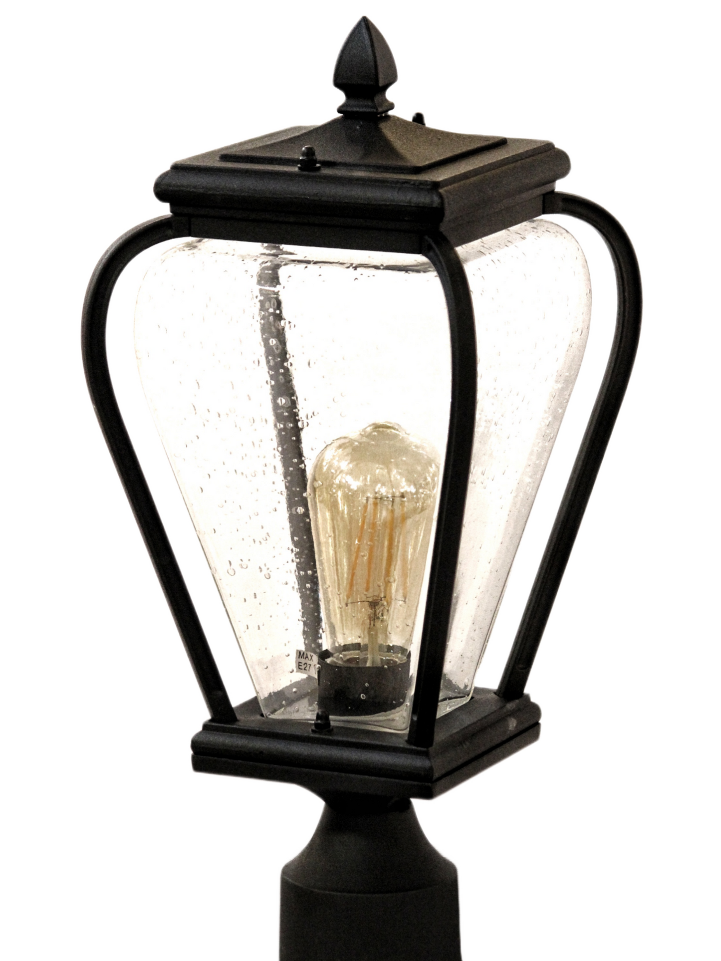 LX/113187 | LUMAX WALL TOP LIGHT - MATT BLACK