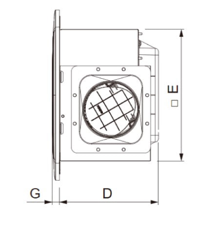 K/24CUH | KDK CEILING MOUNTED V/FAN 82CFM 690RPM
